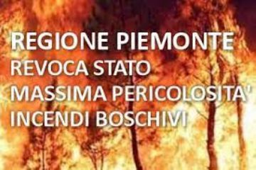Avviso di revoca stato di pericolosità incendi
